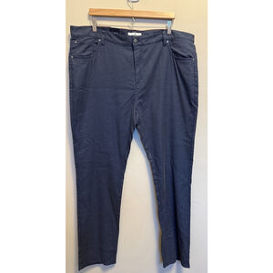 JOHNNIE-O London Brushed Twill 5 Pocket Pants Men 40x32 Indigo Blue $168 NWT